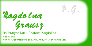 magdolna grausz business card